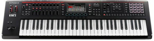 Roland Синтезатор Fantom-06 с 61 Полупретеглени Клавиши Черен