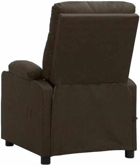 Relaxsessel Friseurwaschbecken mit Fußhocker Braun 78.5x93x96.5cm