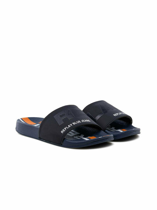 Replay Kids' Slides Navy Blue