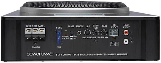 PowerBass Subwoofer Αυτοκινήτου 8" 150W RMS με Κούτα
