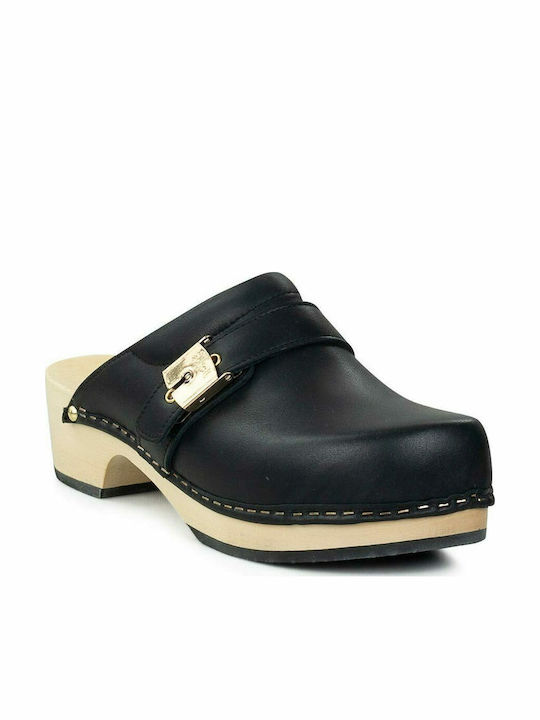 Scholl Pescura Clog 50 Γυναικεία Ανατομικά Σαμπό Μαύρα