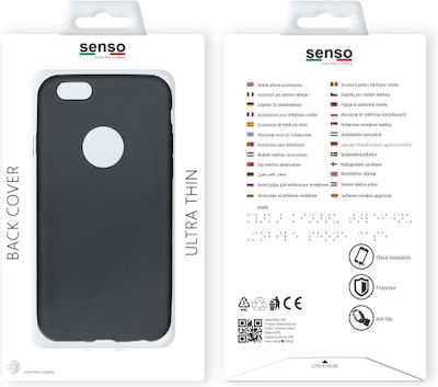 Senso Soft Touch IPHONE 5 5S SE Silicone Back Cover Black (iPhone 5/5s/SE)