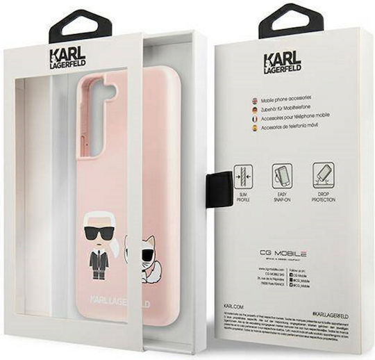 Karl Lagerfeld Karl & Choupette Back Cover Plastic Roz (Galaxy S22+ 5G - Galaxy S22+ 5G)