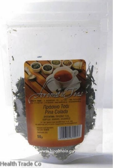 HealthTrade Πράσινο Τσάι 50gr με Άρωμα Pina Colada