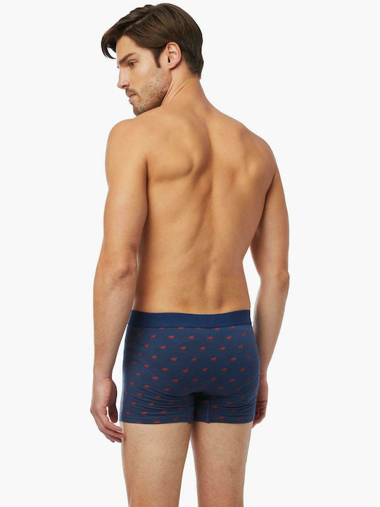 Taurus Ανδρικά Μποξεράκια Μπλε με Σχέδια 2Pack