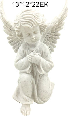 Marhome Plastic Memorial Statue Άγγελος Με Φτερά 13x12x22cm