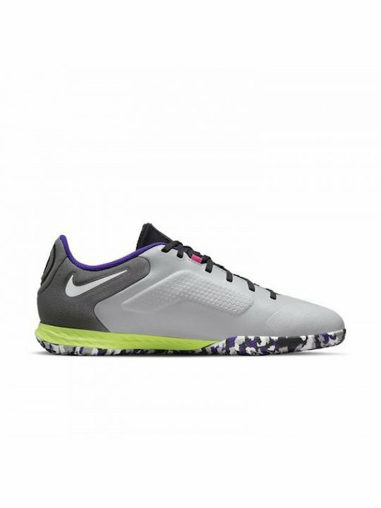 Nike React Tiempo Legend 9 Pro IC Χαμηλά Ποδοσφαιρικά Παπούτσια Σάλας Γκρι