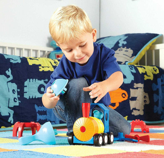 Learning Resources 1-2-3 Build It! Rocket-Train-Helicopter STEM Образователна Игра Образователни за Над 2 години Години
