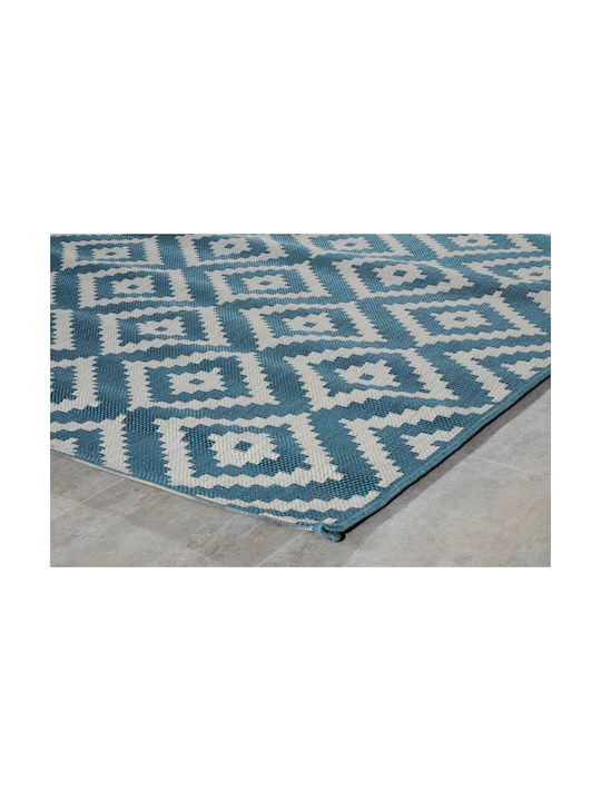 Tzikas Carpets Party 54131-630 Rug Outdoor Rectangular Blue