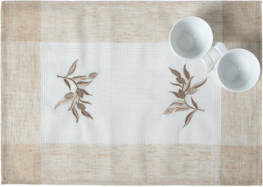 Silk Fashion N5 Σουπλά Υφασμάτινο Ivory 50x35cm 12τμχ
