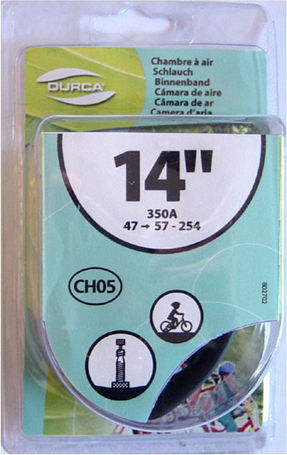 Durca 802702 Fahrradschlauch x 1.75/2.125 Kleines Ventil