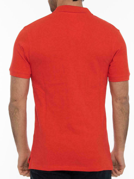 Russell Athletic Herren Kurzarmshirt Polo Rot