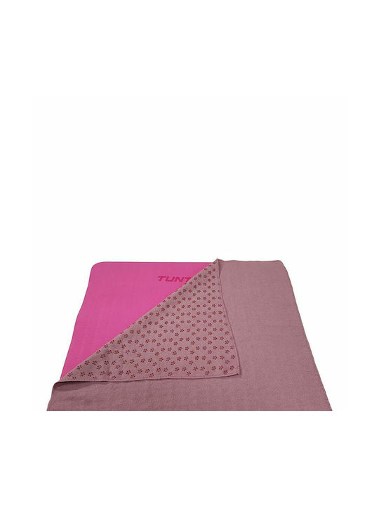 Tunturi Yoga Gym Towel With Carrying Case Pink 180x63cm