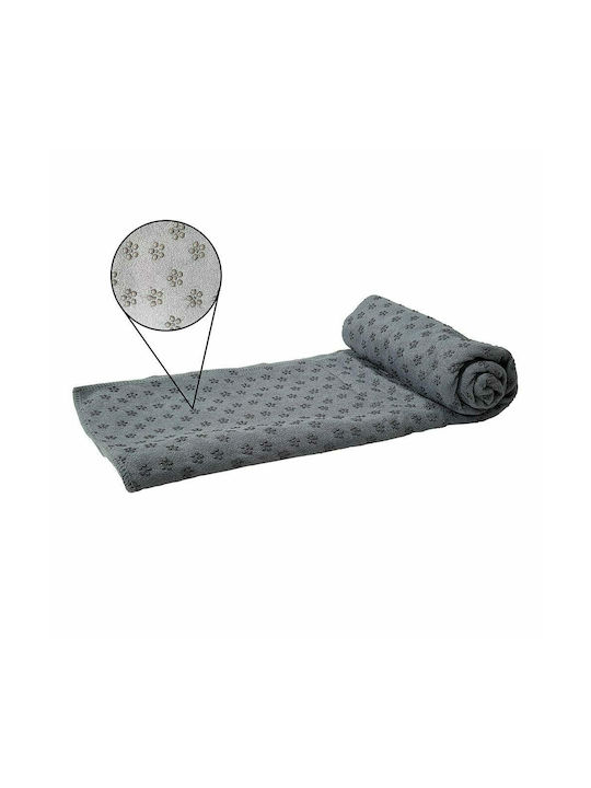 Tunturi Gray Gym Towel with Carrying Case 180x63cm