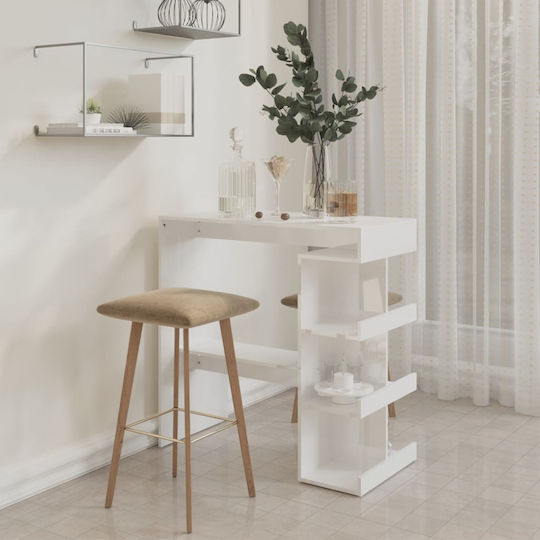 Tisch Bar Holz White 100x50x101.5cm