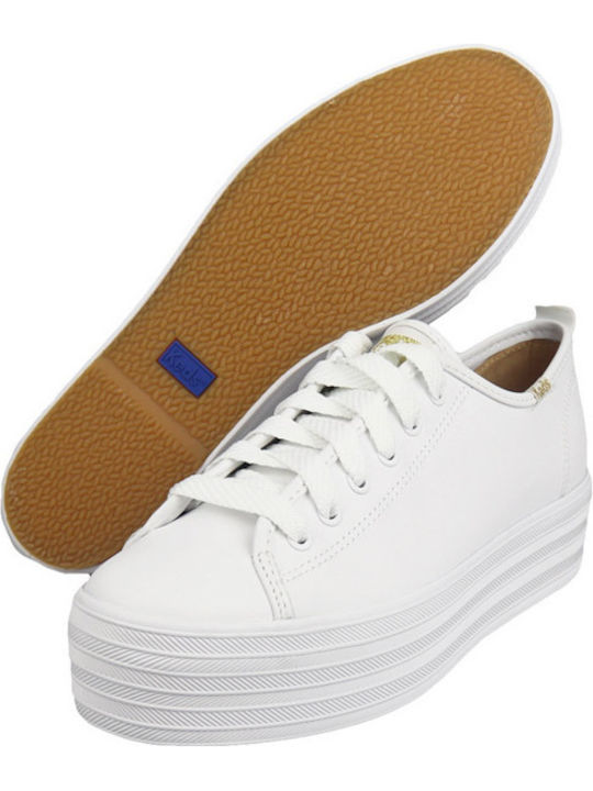 Triple Up Γυναικεία Flatforms Sneakers Λευκά