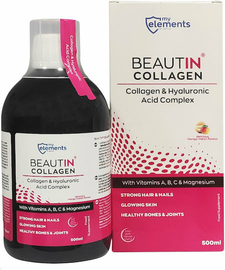 My Elements Beautin Collagen Collagen & Hyaluronic Acid Complex with Hyaluronic Acid 500ml Mango Melon