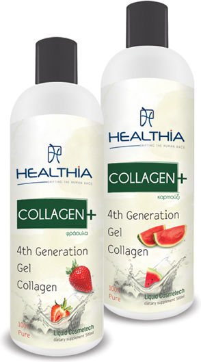 Healthia Collagen Plus Strawberry 500ml Φράουλα