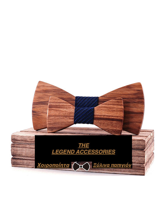 Legend Accessories Комплект Папионка с детска папионка Тъмносин