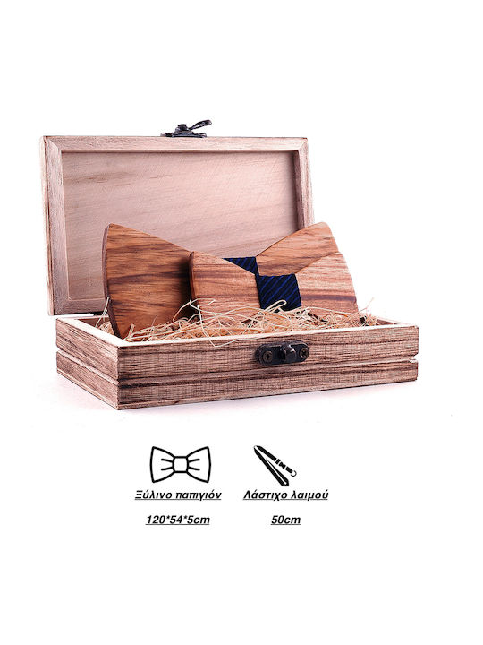 Legend Accessories Комплект Папионка с детска папионка Тъмносин