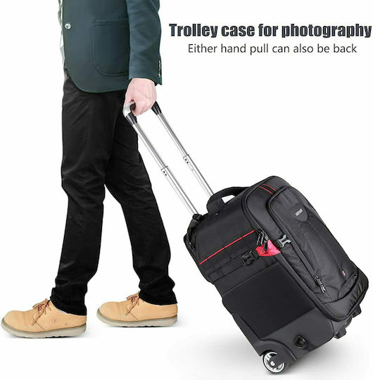 Neewer Camera Case with Wheels 2-in-1 Size Large Black