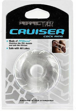 Perfect Fit Brand Cruiser Cock Ring Transparent