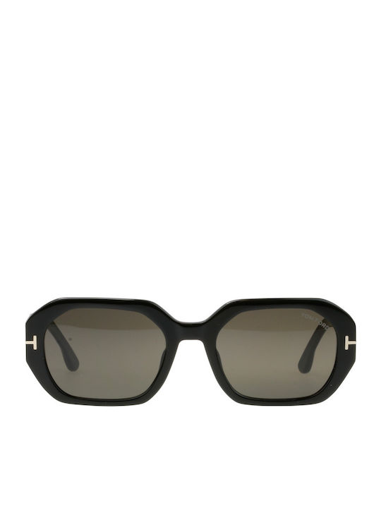 Tom Ford Unisex Γυαλιά Ηλίου με Μαύρο Κοκκάλινο Σκελετό και Γκρι Ντεγκραντέ Φακό FT0917 01A