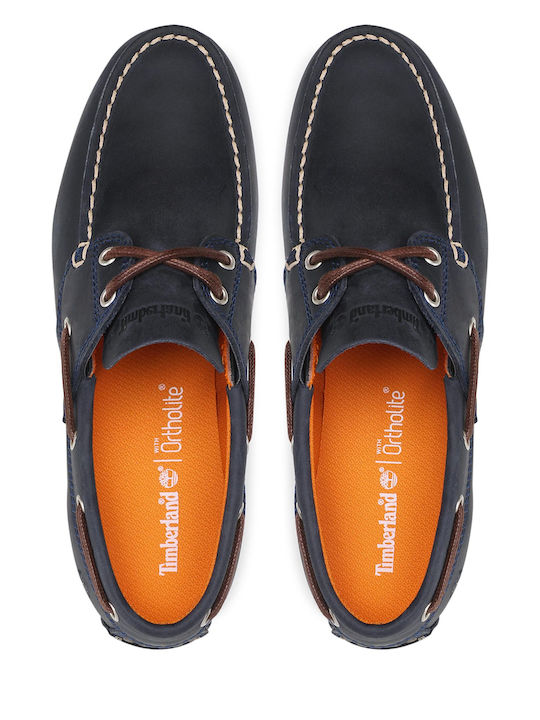 Cedar Leder Herren Mokassins in Blau Farbe