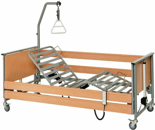 TekVor Care Ecofit S Electric Poliedru Pat de spital cu Postat pe / Bara laterală / Roți / Frâne