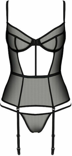 Passion Varella Секси корсети Колекция Corset Eco Черен