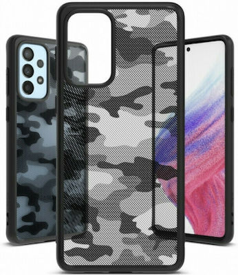 Ringke Fusion Coperta din spate Silicon Matte Camo Black (Galaxy A53)