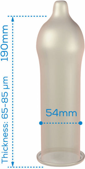 Pasante Προφυλακτικά Regular 144τμχ 54mm Natural