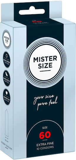 Mister Size Extra Fine Size 60mm Thin Condoms 10pcs