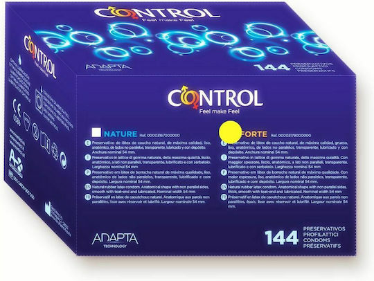 Control Feel Make Feel Προφυλακτικά Forte 144τμχ 54mm Natural
