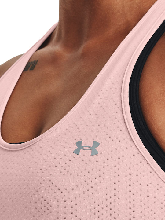 HeatGear Racer Damen Sommer Ärmellose Bluse Rosa