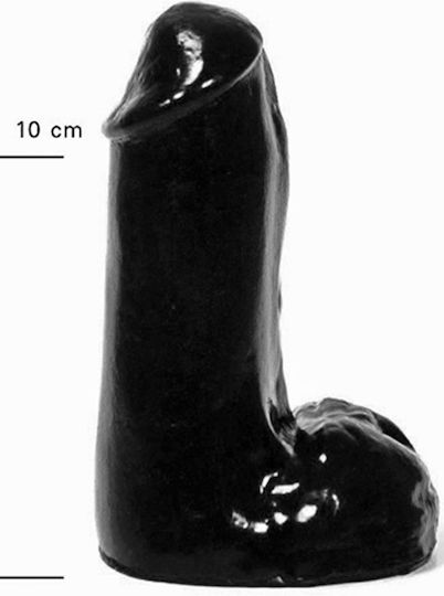 All Black Analdildo Schwarz 13cm