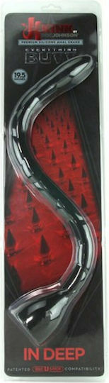 Kink In Deep Silicone Anal Snake Πρωκτική Σφήνα Black 43.2cm