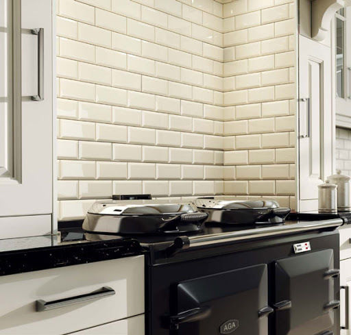 Karag Metro Kitchen Wall / Bathroom Gloss Ceramic Tile 20x10cm Beige