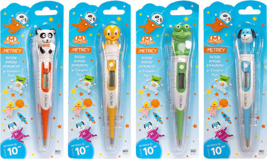 BioPharm Metricy Happy Heroes Baby Digital Armpit Thermometer Light Blue