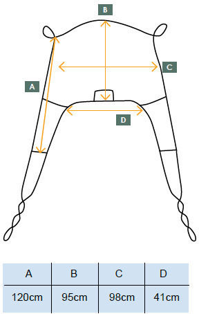 Moretti Patient Lift Sling up to 275kg