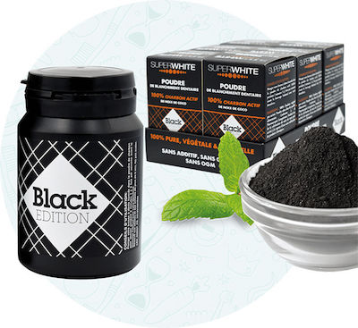 Superwhite Black Edition Teeth Whitening Powder Activated Carbon 40gr