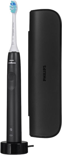 Philips Sonicare 3100 Elektrische Zahnbürste mit Timer, Drucksensor und Reisetasche Black