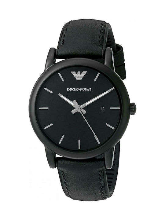 Emporio Armani Luigi Men's Watch 41mm Battery with Black Rubber Strap