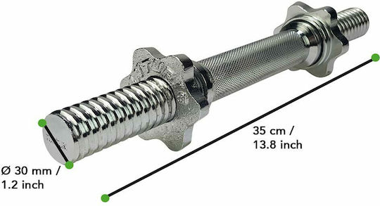 Tunturi Dumbbellset Αλτήρες Σετ με Μπάρα Συνολικού Βάρους 10kg