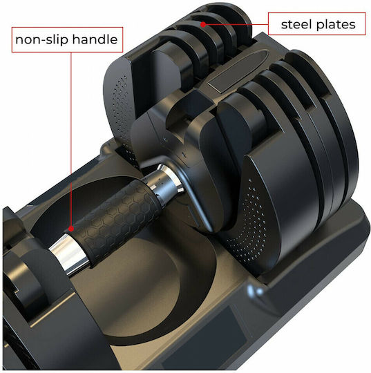 Viking D350 Twist and Lock Dumbbell 1x 20kg with Stand