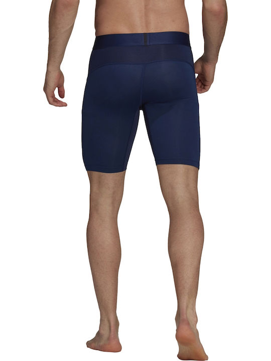 adidas Techfit Ανδρικό Αθλητικό Κολάν Κοντό Μπλε