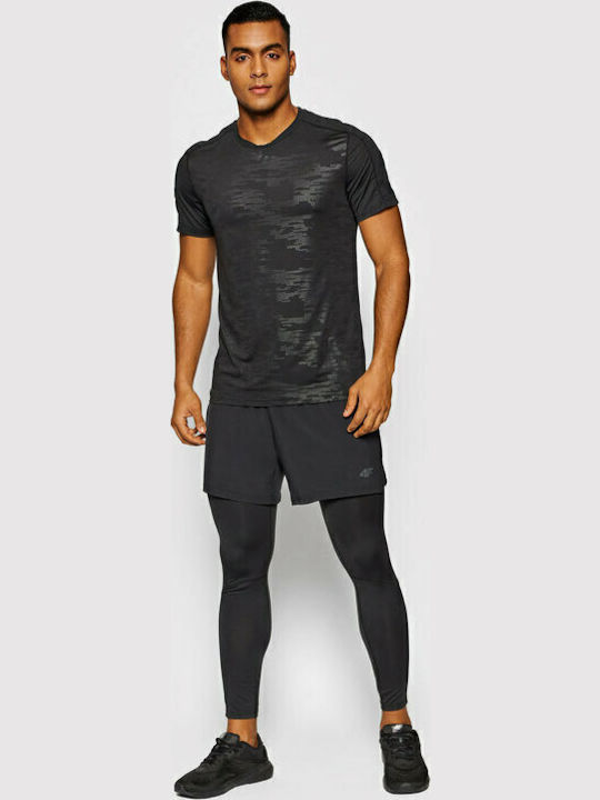 4F Functional Herren Sportleggings Lang Schwarz