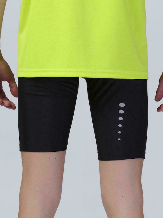 Spiro Bodyfit Result S250M - Black Ανδρικό Αθλητικό Κολάν Κοντό Μαύρο