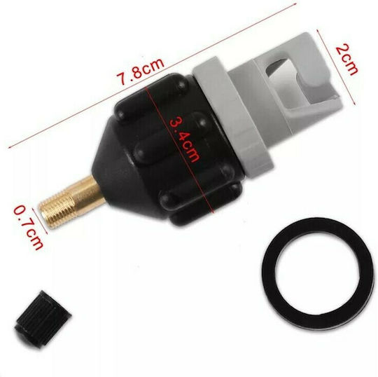 SCK Valve Adapter for Sup Valve Adapter Black