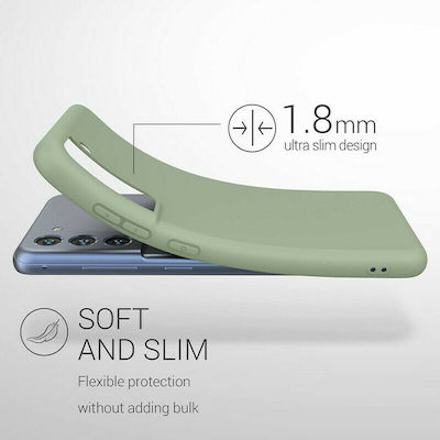 KWmobile Silicone Back Cover Grey Green (Galaxy S21 FE 5G)